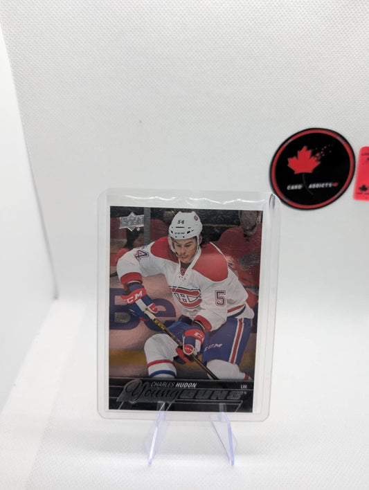 2015-16 Upper Deck Series 2 Young Guns Silver Foil Charles Hudon #452