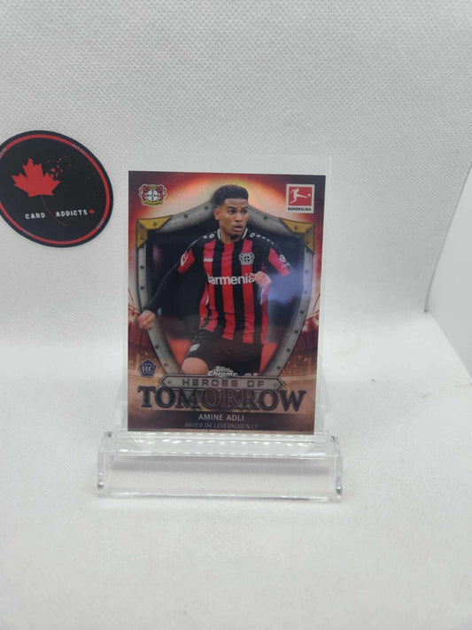 2021-22 Topps Chrome Bundesliga Heroes Of Tomorrow Amine Adli - Bayer Leverkusen