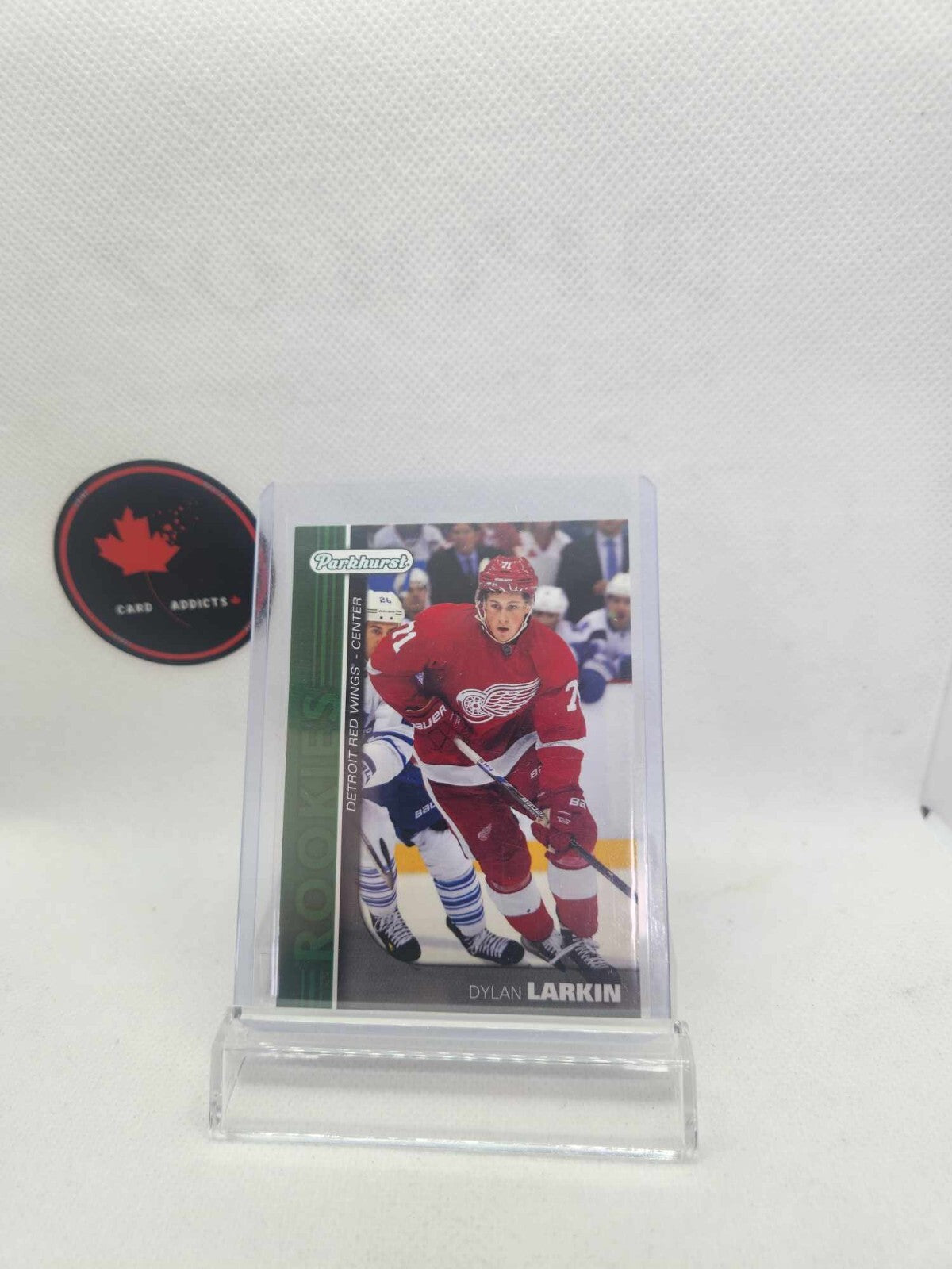 DYLAN LARKIN 2015-16 PARKHURST PR-4 GREEN ROOKIE CARD RC