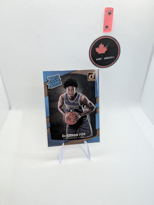 2017-18 Donruss Rated Rookie De'AARON FOX #196 SPURS RC 5 available