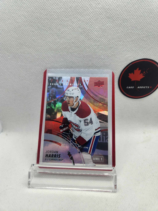 2022-23 Trilogy Rookie Premieres Red #169 Jordan Harris RC #/149 Montreal