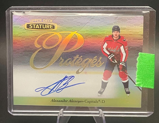 2020-21 UD STATURE ALEXANDER ALEXEYEV P-41 ROOKIE RC PROTEGES AUTO AUTOGRAPH