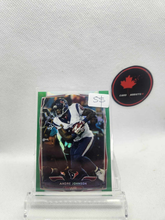 2014 Topps Chrome Andre Johnson Houston Texans #101 Green Refractor