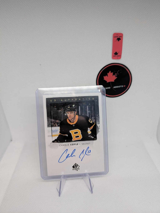2022-23 NHL UD SP Authentic Charlie Coyle Auto UD Authentics