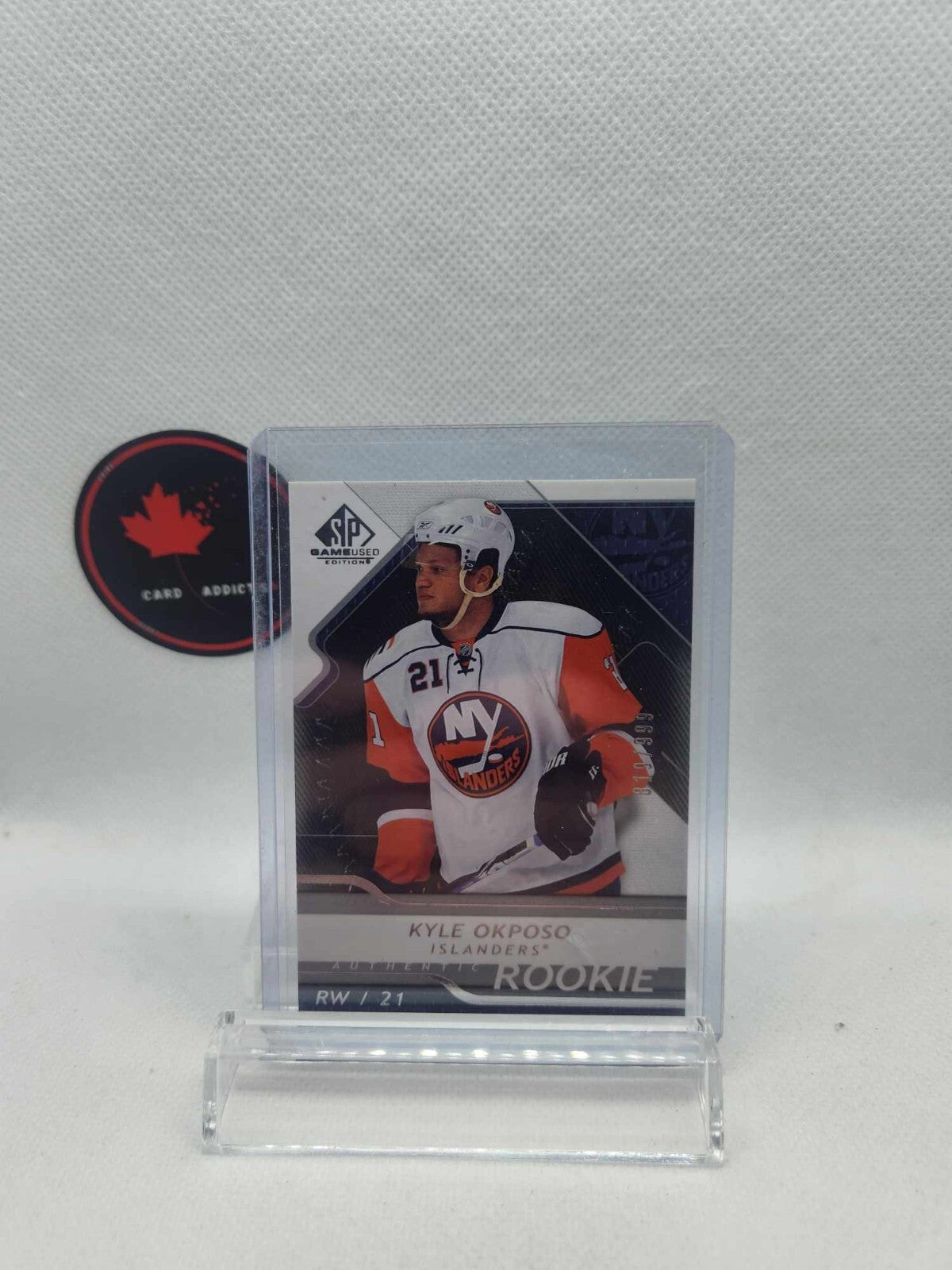 2008-09 SP Game Used Authentic Kyle Okposo Rookie /999 #137 New York Islanders