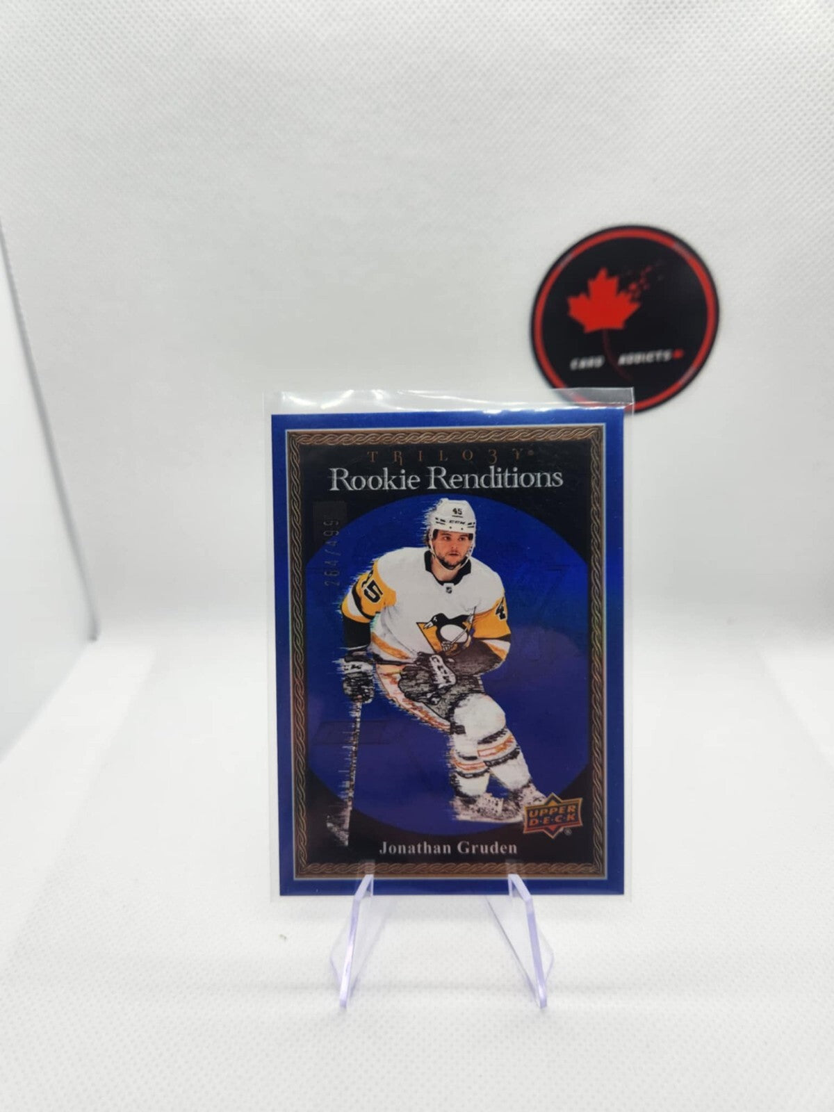 Jonathan Gruden Blue 2023-24 Upper Deck Trilogy Rookie Renditions #RR-20 /499