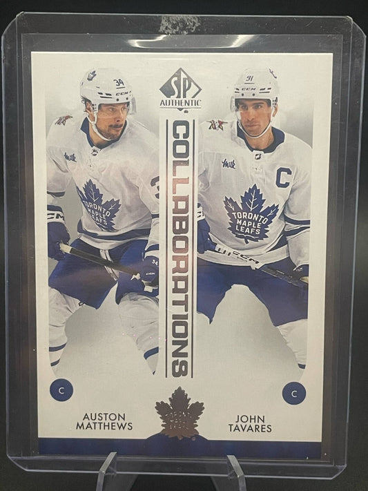 2023-24 SP Authentic Collaborations Auston Matthews / John Tavares #C-5
