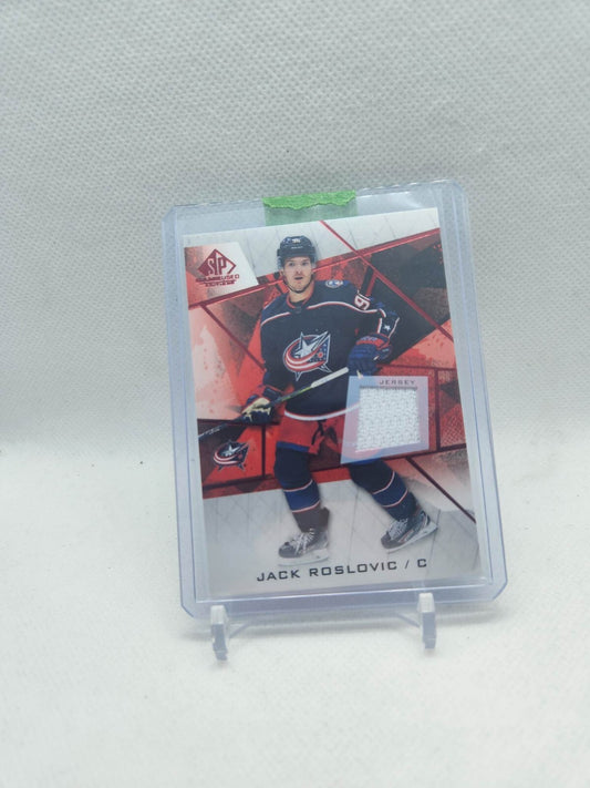 2021-22 SP Game Used Red Jerseys #87 Jack Roslovic - Columbus Blue Jackets