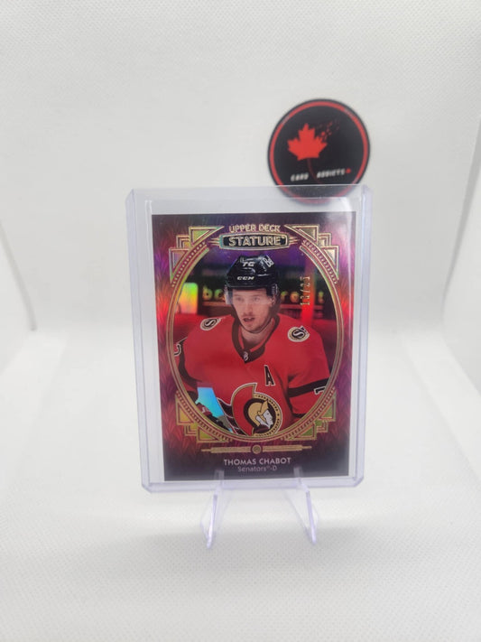 Thomas Chabot /25 Stature Portraits Red 2020-21 Insert Parallel Senators