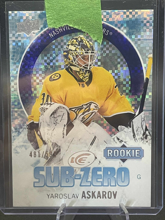 2023-24 Upper Deck Ice Sub-Zero Yaroslav Askarov Rookie /599 #SZ-65