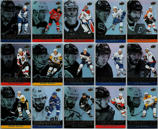 2018-19 UD TIM HORTONS SUPERSTAR SHOWCASE COMPLETE 15 CARD INSERT SET LOT