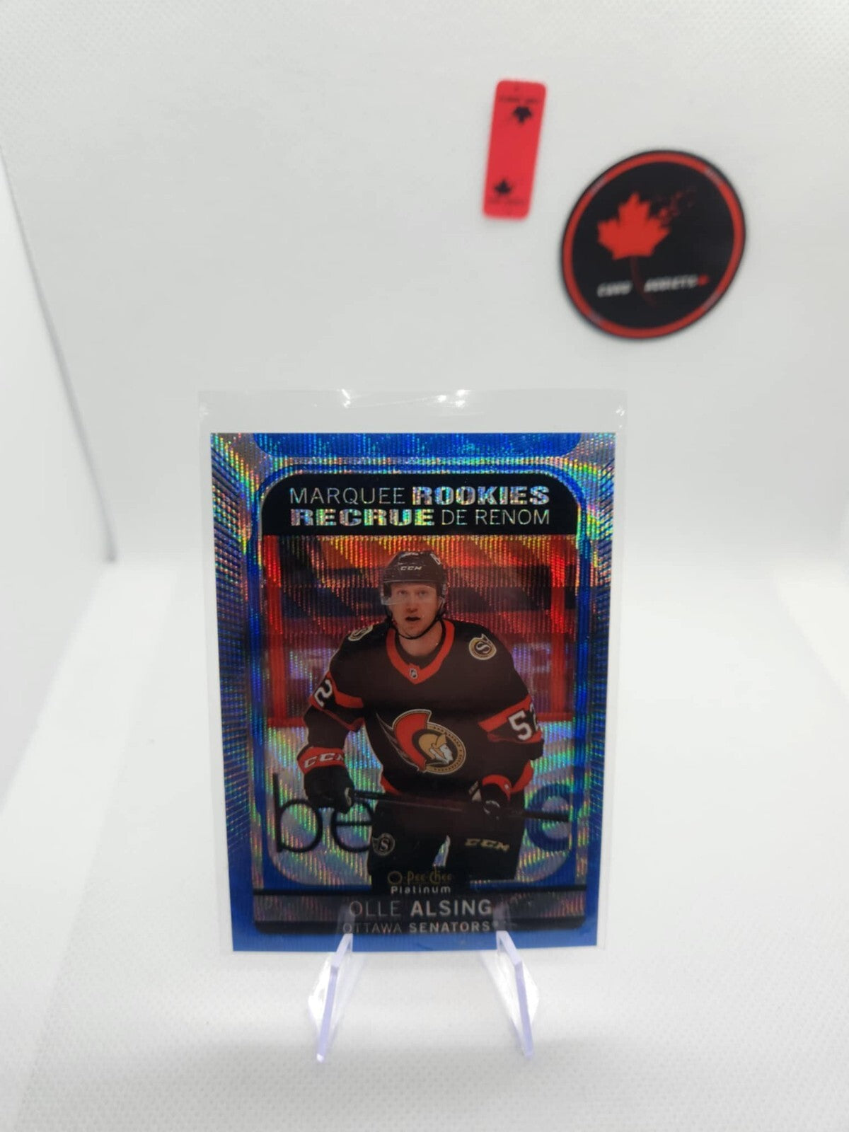 2021-22 O-pee-chee Platinum Blue Surge Olle Alsing Marquee Rookie #256