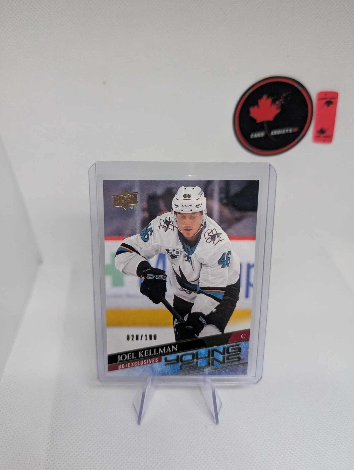 2020/21 UD SERIES 2 JOEL KELLMAN UD EXCLUSIVES YOUNG GUNS RC #498 #d/100