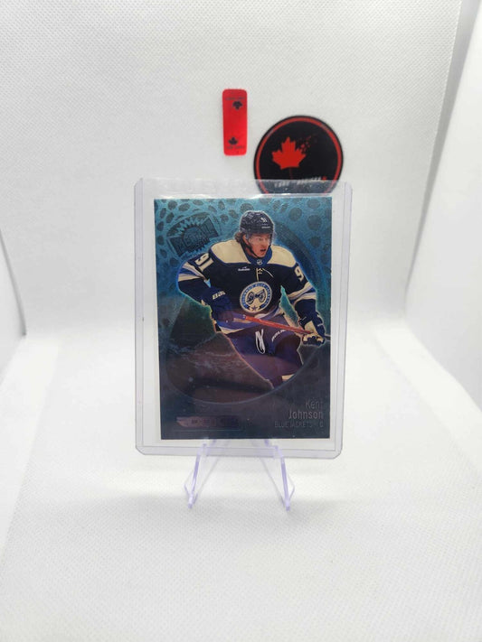 22/23 NHL Metal Universe - Blue Spectrum Kent Johnson Rookie