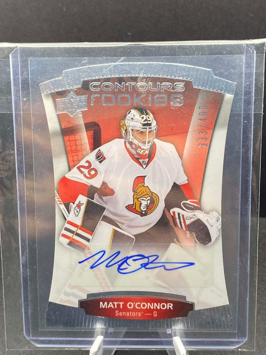 2015-16 Upper Deck Contours Matt O'Connor /499 RC Rookie Autographs #127