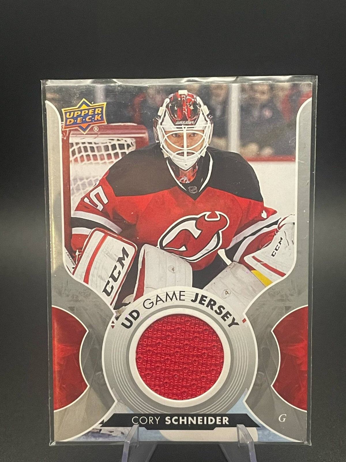 2017-18 Upper Deck UD Series 1 Game Jersey Red #GJ-CS Cory Schneider