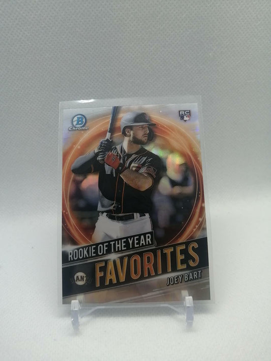 2021 Bowman Chrome Rookie of the Year Favorites Refractors #RRYJB Joey Bart