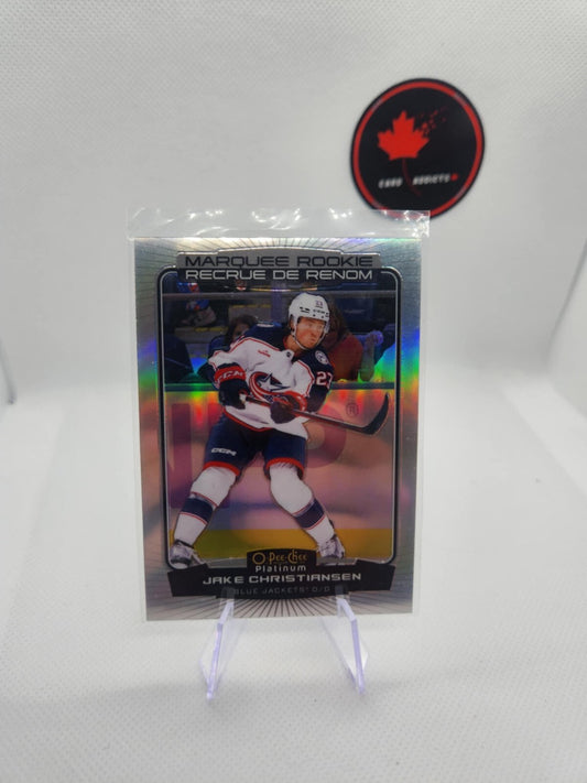 2022-23 O-Pee-Chee Platinum Marquee Rookies Rainbow Jake Christiansen Rookie RC