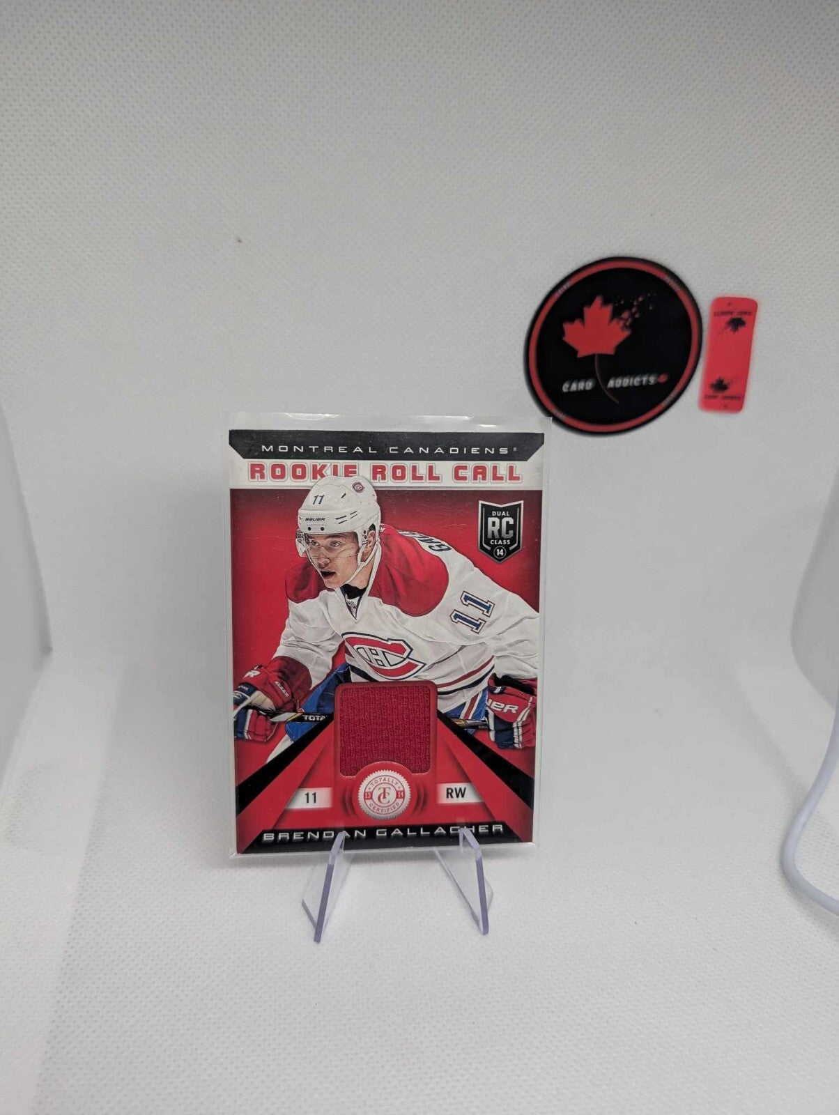 2013-14 Panini Rookie Roll Call BRENDAN GALLAGHER Jersey RC Montreal Card# RR-BG