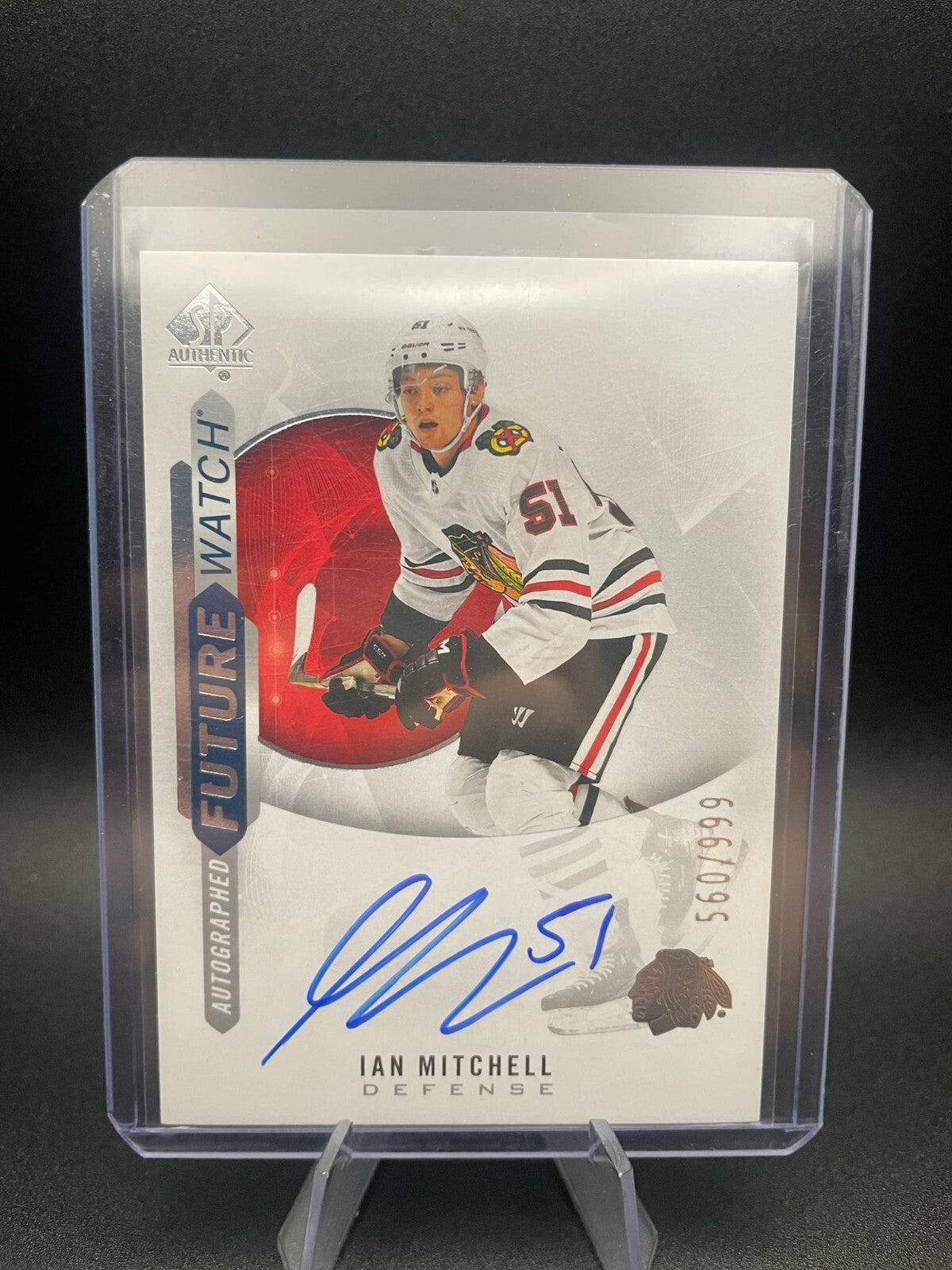 2020-21 SP Authentic Autographed Future Watch Inscribed Ian Mitchell Auto /999