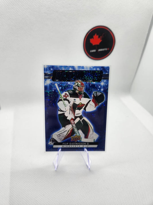 2023-24 Upper Deck Series 2 Filip Gustavsson #DZ-55 Dazzlers Blue