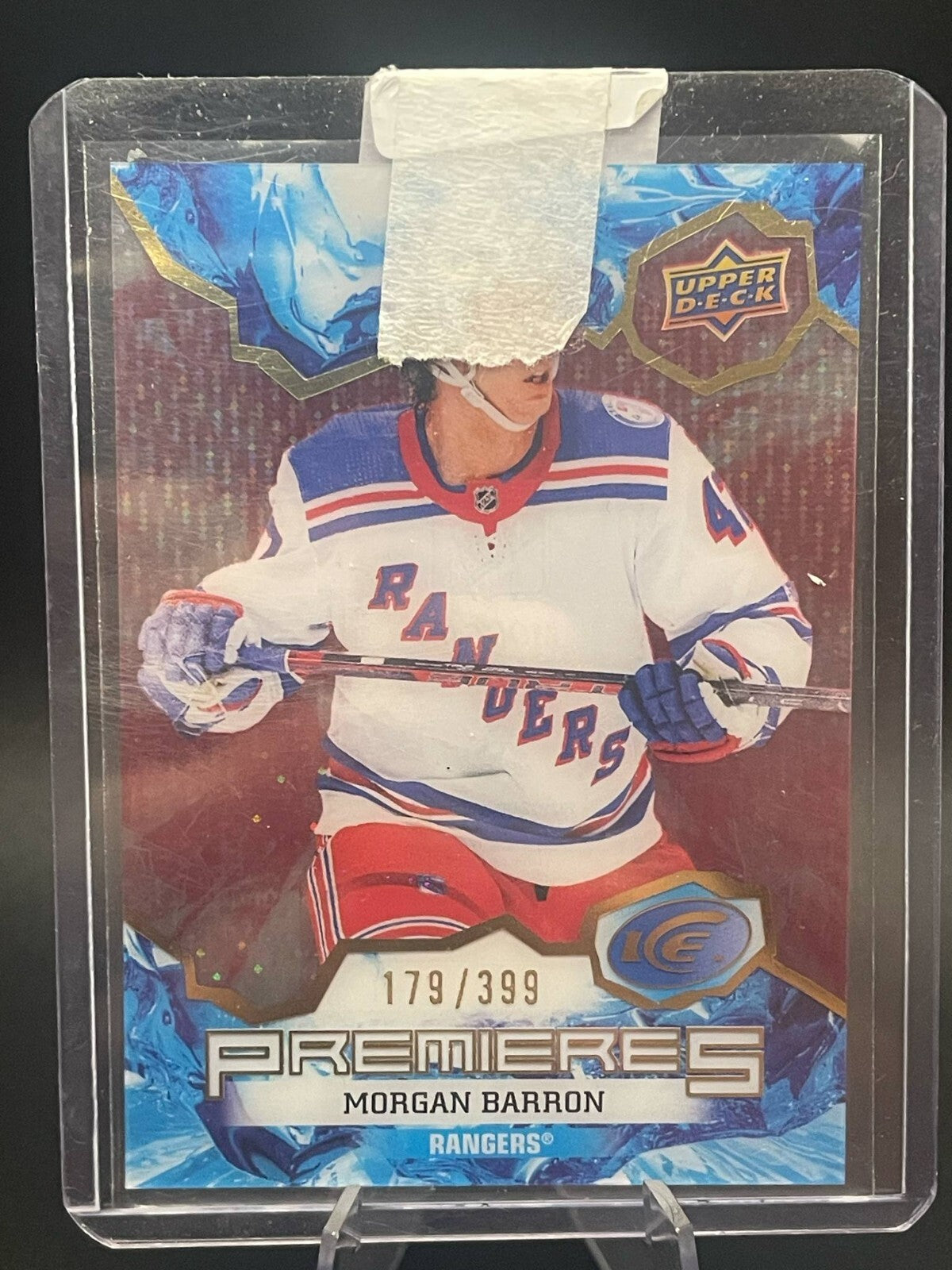 2021-22 UD Ice Morgan Barron PREMIERES ROOKIE RC /399 Red