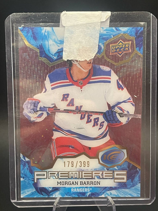 2021-22 UD Ice Morgan Barron PREMIERES ROOKIE RC /399 Red