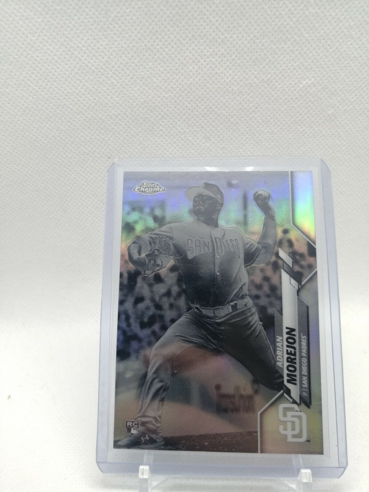 Adrian Morejon RC - San Diego Padres - 2020 Topps Chrome Negative Refractor #86