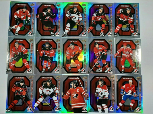 2021-22 TIM HORTON'S TEAM CANADA COMPLETE CAPTAINS 15 CARD SET Mcdavid