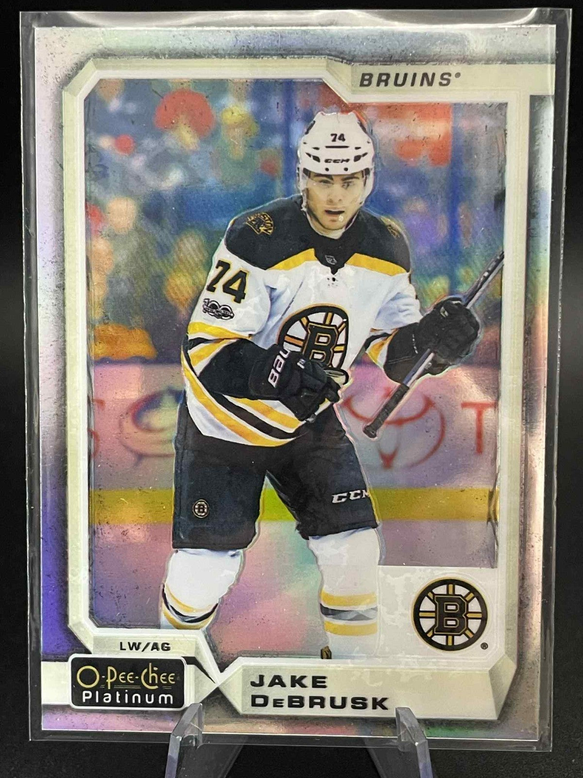 2018-19 O-Pee-Chee Platinum Jake DeBrusk Silver Rainbow