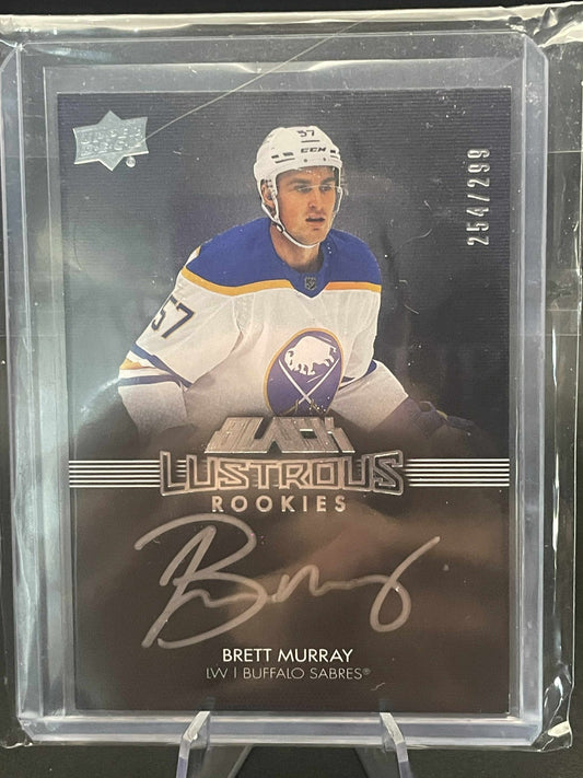 2021 SPx UD Black Lustrous Rookie Signatures /299 Brett Murray #LRS-BM Auto RC