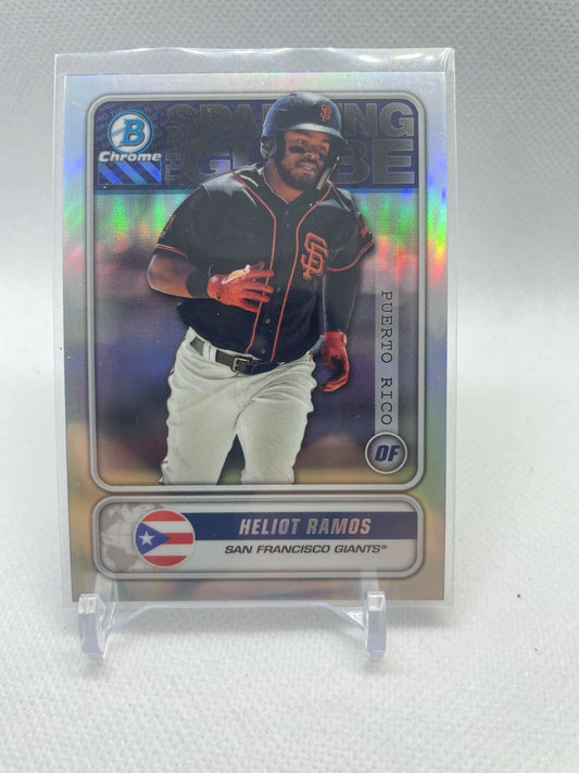 2020 Bowman Chrome Heliot Ramos Spanning The Globe Refractor Insert