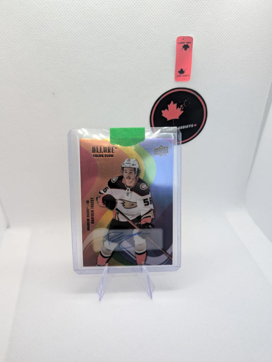 2022-23 UD Allure Color Flow Full Rainbow Brayden Tracey Auto #SF-64
