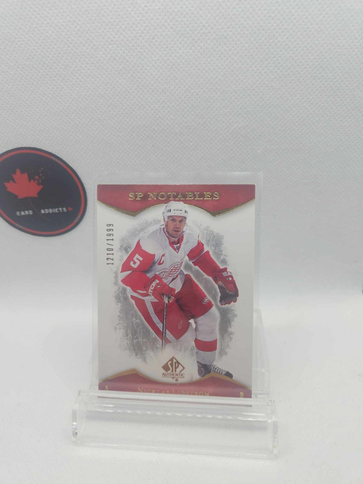 2007 Upper Deck SP NOTABLES #/1999 Nicklas Lidstrom Detroit Red Wings HOF