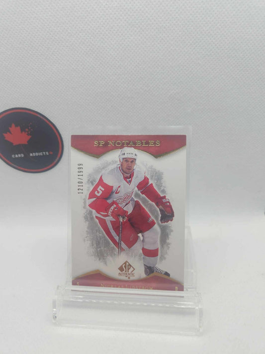 2007 Upper Deck SP NOTABLES #/1999 Nicklas Lidstrom Detroit Red Wings HOF