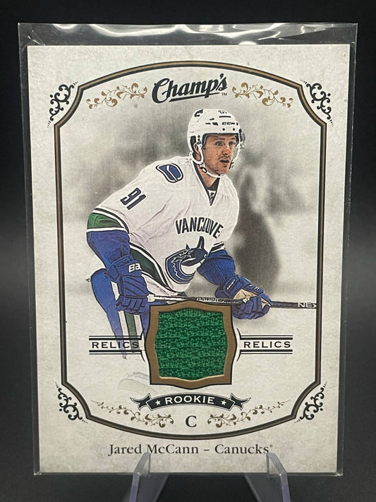 2015-16 UPPER DECK UD CHAMPS JARED MCCANN J-JM ROOKIE RELICS JERSEY RC
