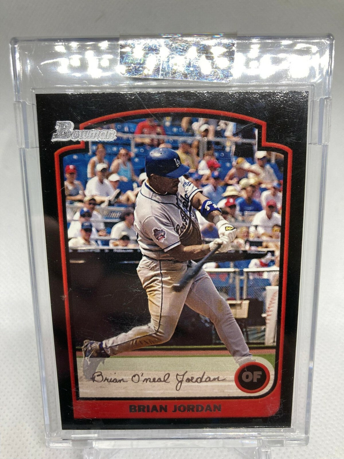2003 Bowman Gold Los Angeles Dodgers Baseball Card #65 Brian Jordan