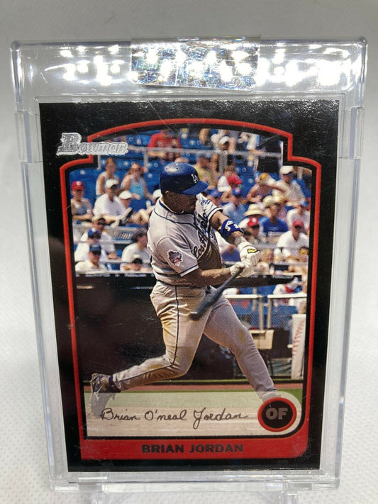 2003 Bowman Gold Los Angeles Dodgers Baseball Card #65 Brian Jordan