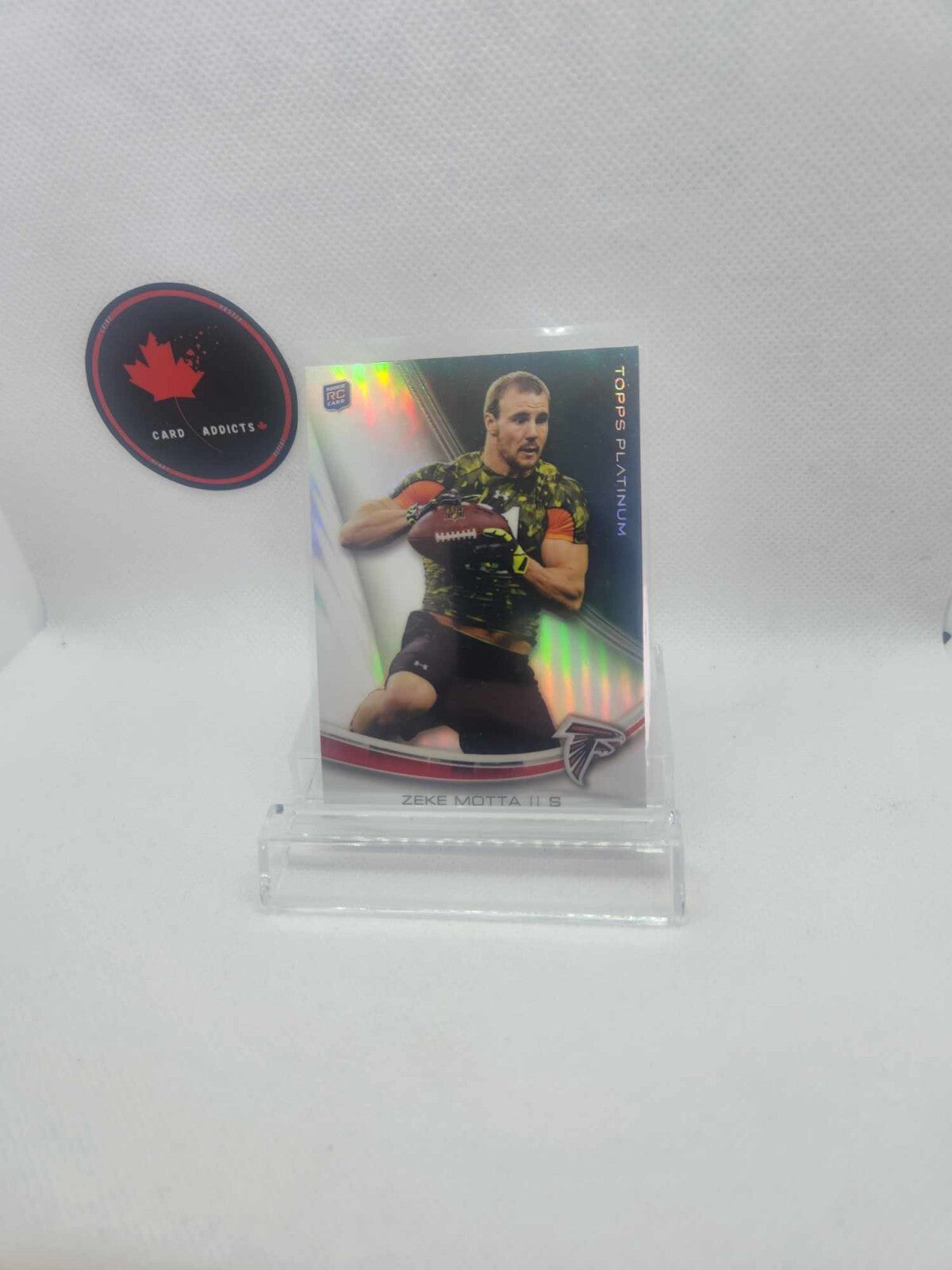 2013 Topps Platinum Zeke Motta RC #139 Atlanta Falcons