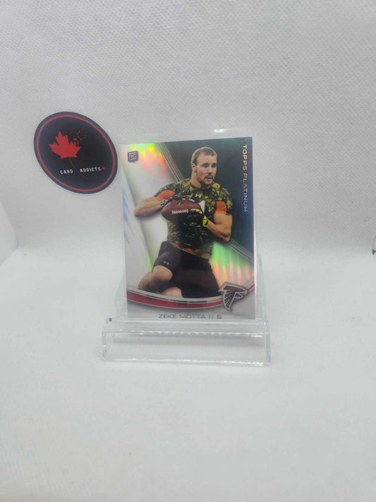 2013 Topps Platinum Zeke Motta RC #139 Atlanta Falcons