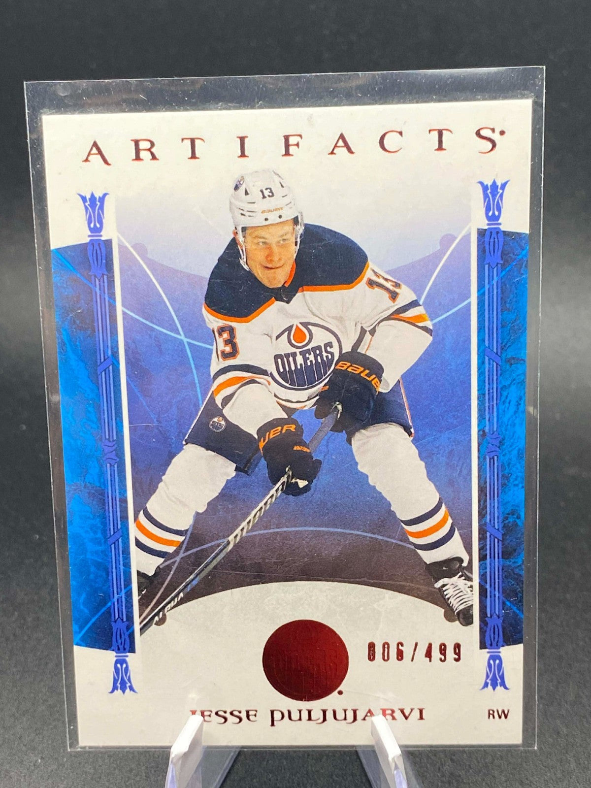 2021-22 Upper Deck Artifacts Ruby Red #58 Jesse Puljujarvi /499