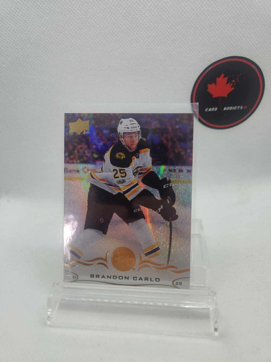 2018-19 Upper Deck Speckled Rainbow Foil Brandon Carlo #17