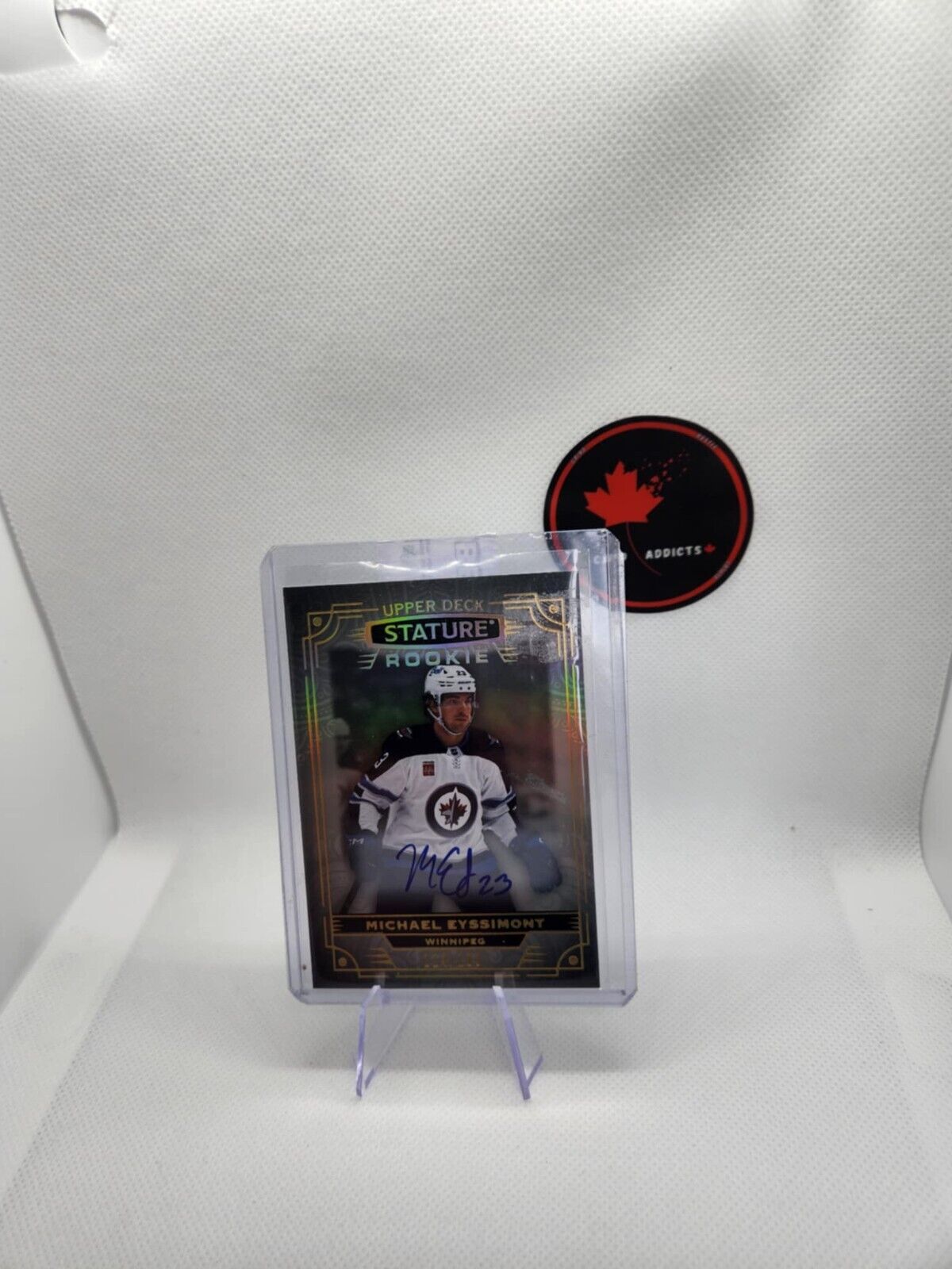22-23 Stature Michael Eyssimont Rookie Auto #/199 Winnipeg Jets