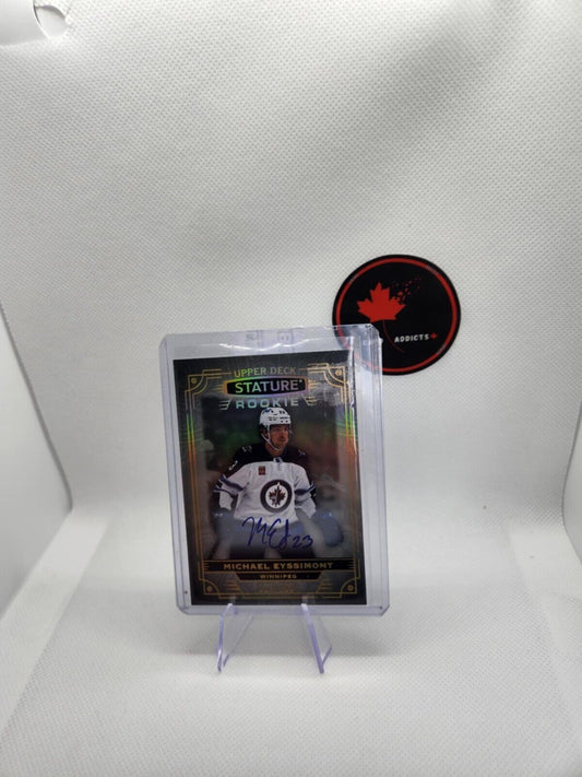 22-23 Stature Michael Eyssimont Rookie Auto #/199 Winnipeg Jets