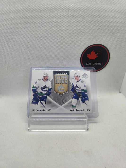 🏒 21-22 SP AUTHENTIC FUTURE ICONS HOGLANDER / PODKOLZIN /399 #FI-29 CANUCKS