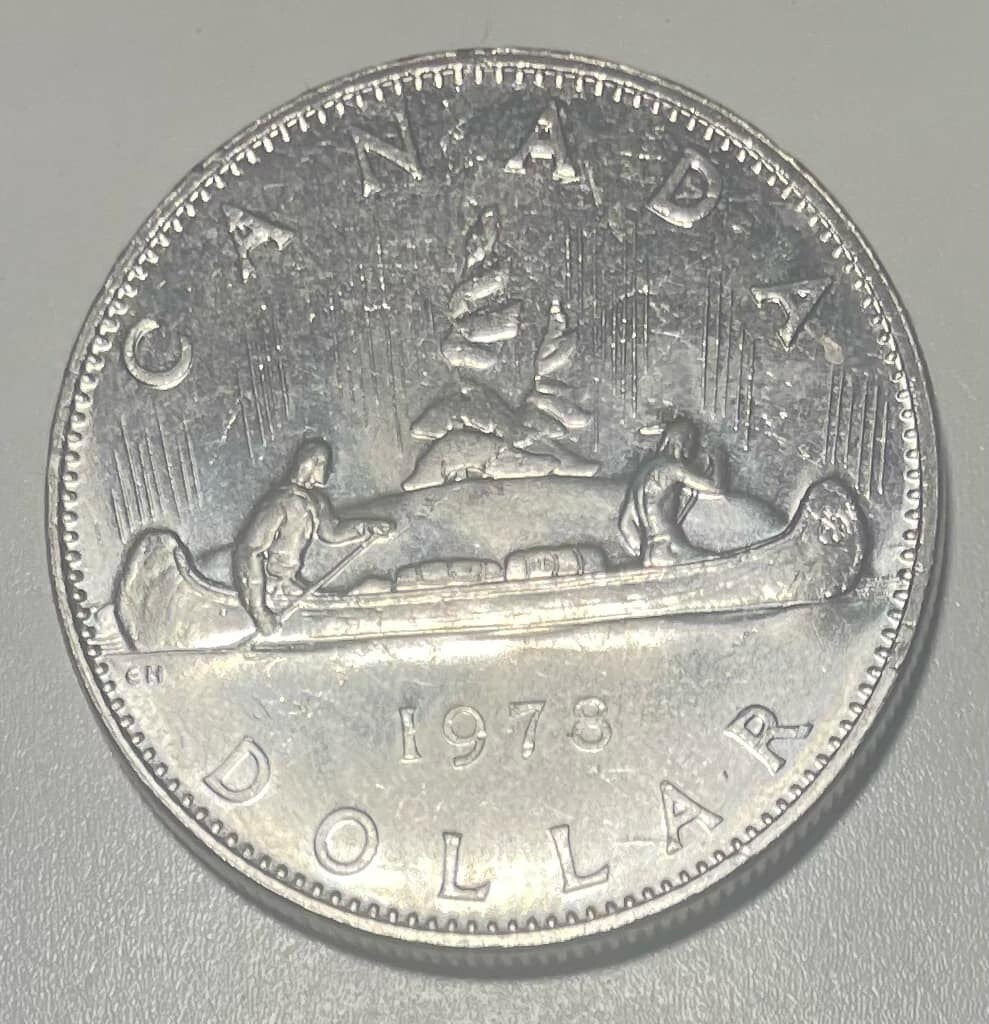 1978 Canadian 1$ One Dollar Nickel Coin Canada REF I