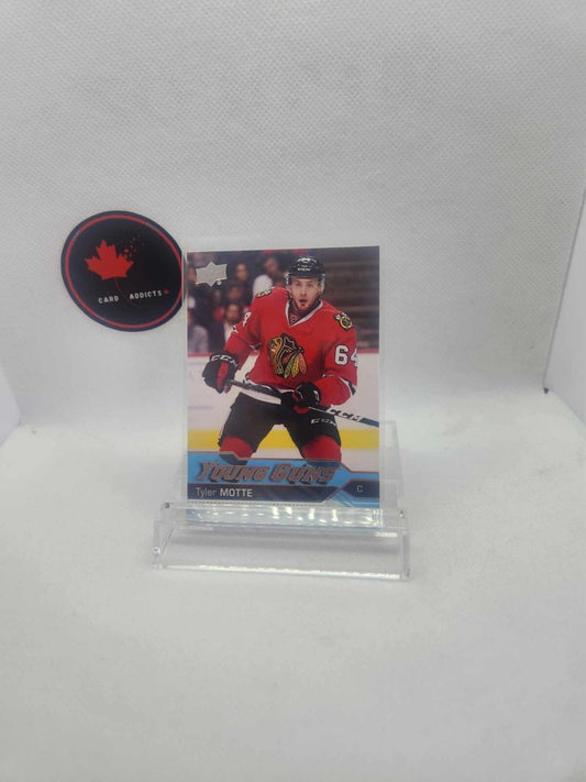 Tyler Motte Young Guns Rookie 2016-17 Upper Deck Card #216
