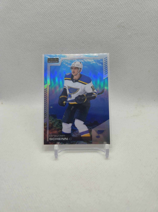 2020-21 UD OPC Platinum Brayden Schenn #62 Aquamarine /499