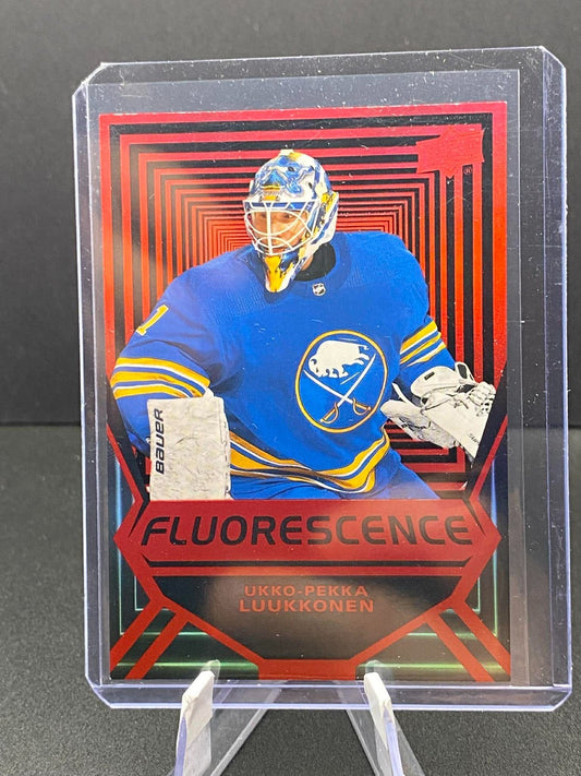 2021-22 Upper Deck Fluorescence Red Ukko-Pekka Luukkonen