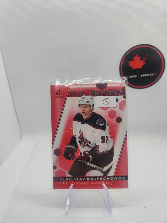 Vladislav Kolyachonok 2022-23 Upper Deck SP Authentic Limited Red Future Watch